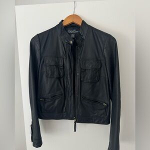 Lucky Brand Vintage Leather Moto Jacket